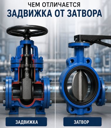 Чем отличается задвижка от затвора