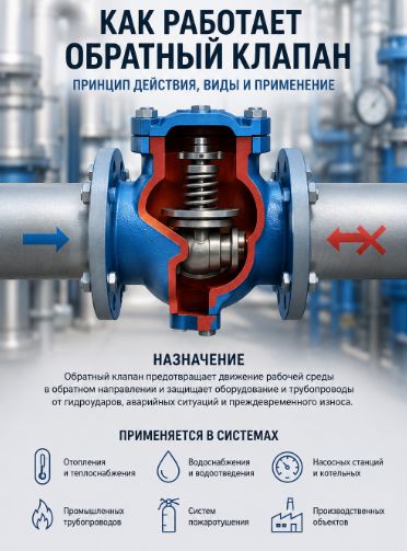 Как работает обратный клапан
