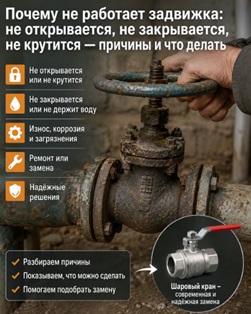 Почему не работает задвижка