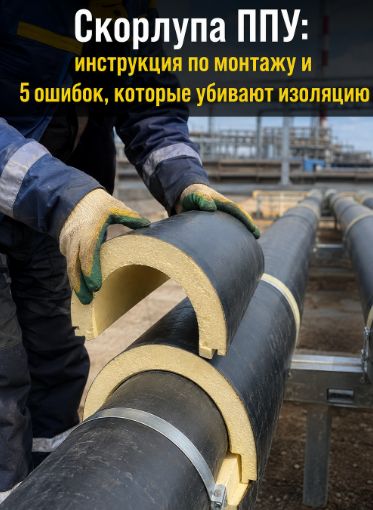 Скорлупа ППУ: инструкция по монтажу и 5 ошибок, которые убивают изоляцию