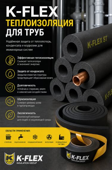 Теплоизоляция K-Flex для труб